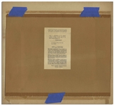 Walt Disney Signed Reproduction Cel of ''Pinocchio'' -- One of the Largest Disney Signatures We've Encountered